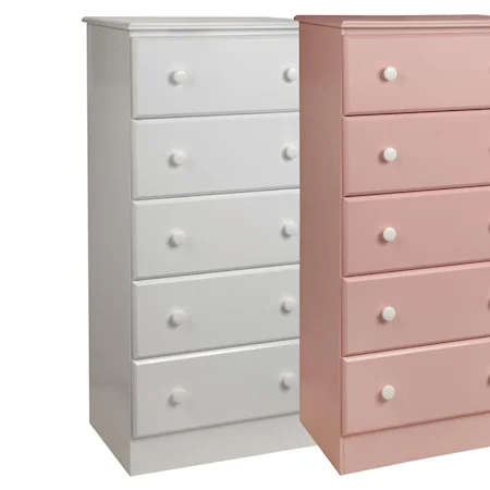 5-Drawer Chest with Roller Guides